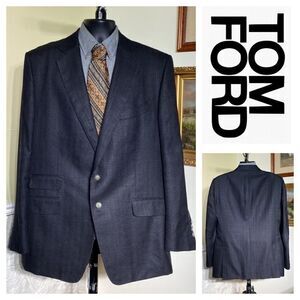 TOM FORD O’Connor Blue Sport Coat Silk & Mohair Fit Y